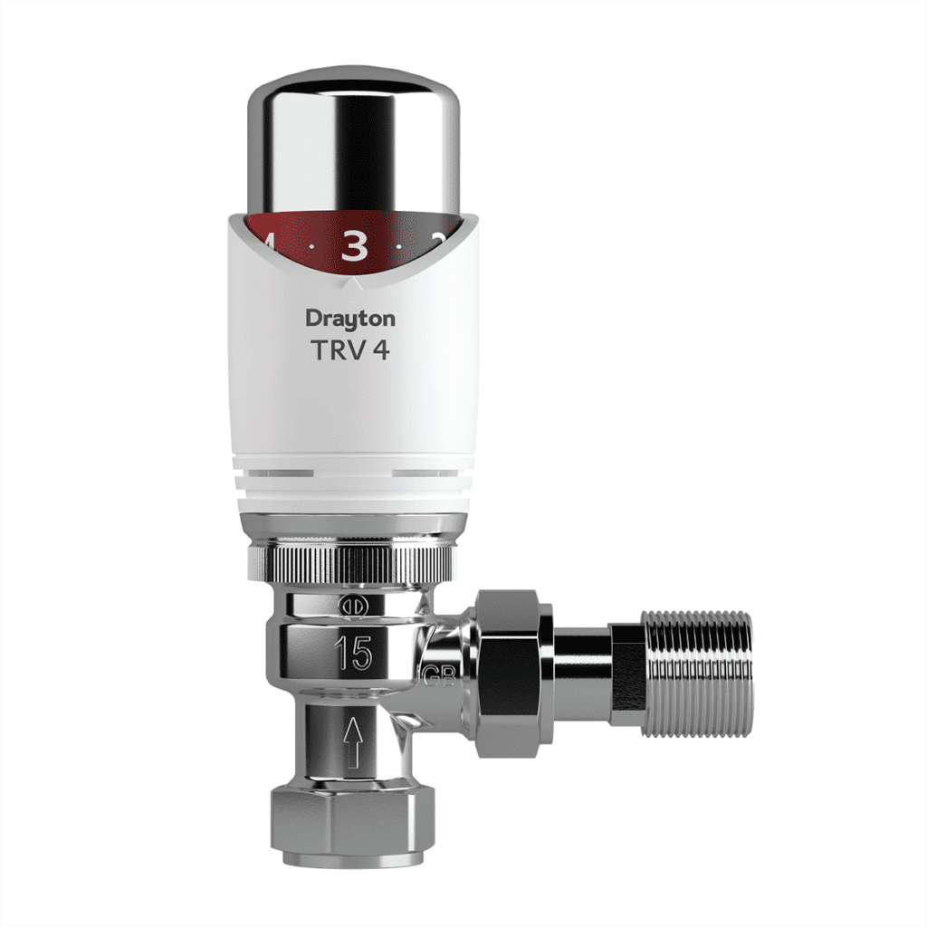 Drayton 15mm Angled Auto-Balancing TRV4 & Lockshield