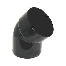 Solvent Weld 45° M/F Elbow 1 1/2" (40mm) BLK