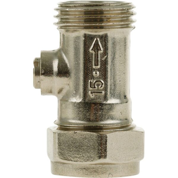 15mm x 1/2" BSP Male Straight Flat-Faced Isolating Valve