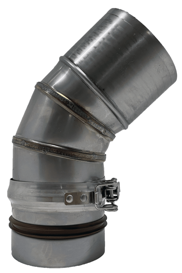 EOGB Sapphire Low Level Plume 45° Elbow (Stainless Steel)